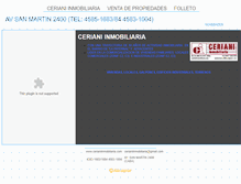 Tablet Screenshot of cerianiinmobiliaria.com